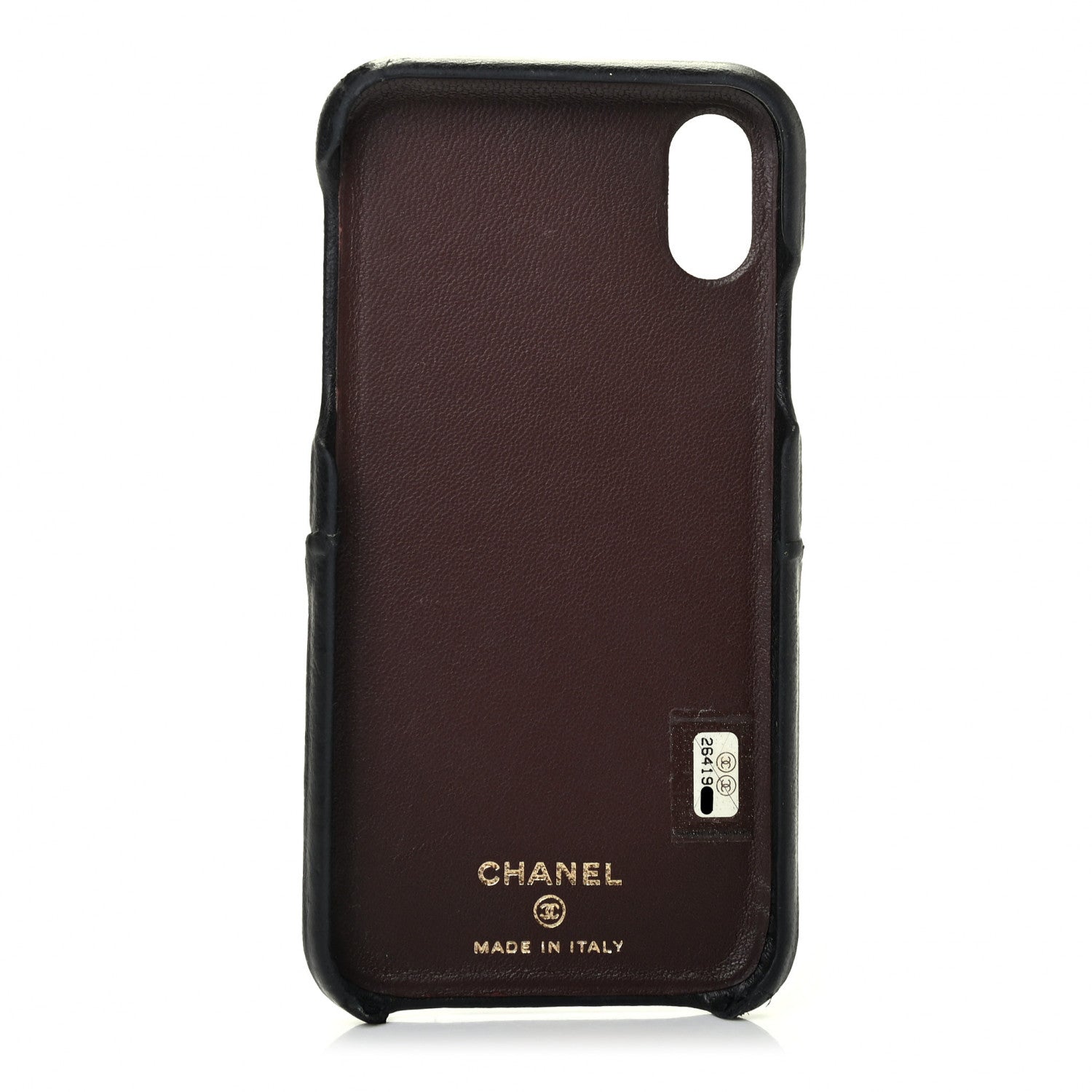 Chanel Lambskin Quilted iPhone X Case Black 2 of 4