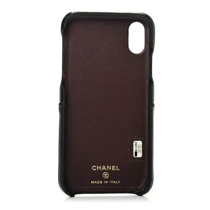Chanel Lambskin Quilted iPhone X Case Black 2 of 4
