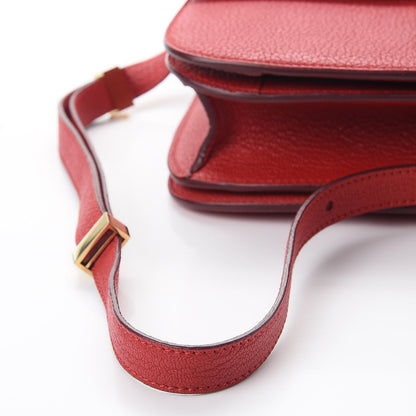 Celine Goatskin Medium Classic Box Flap Bag Carmin 8 of 8