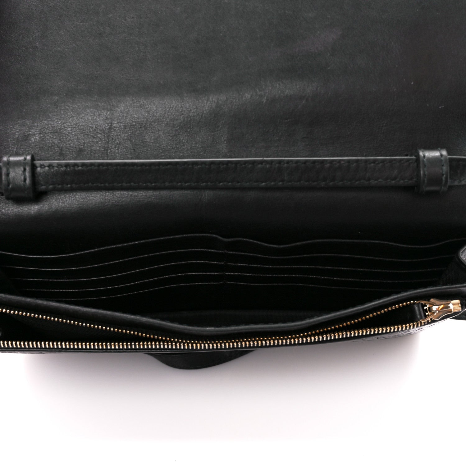 Gucci Microguccissima Crossbody Wallet Black 5 of 11