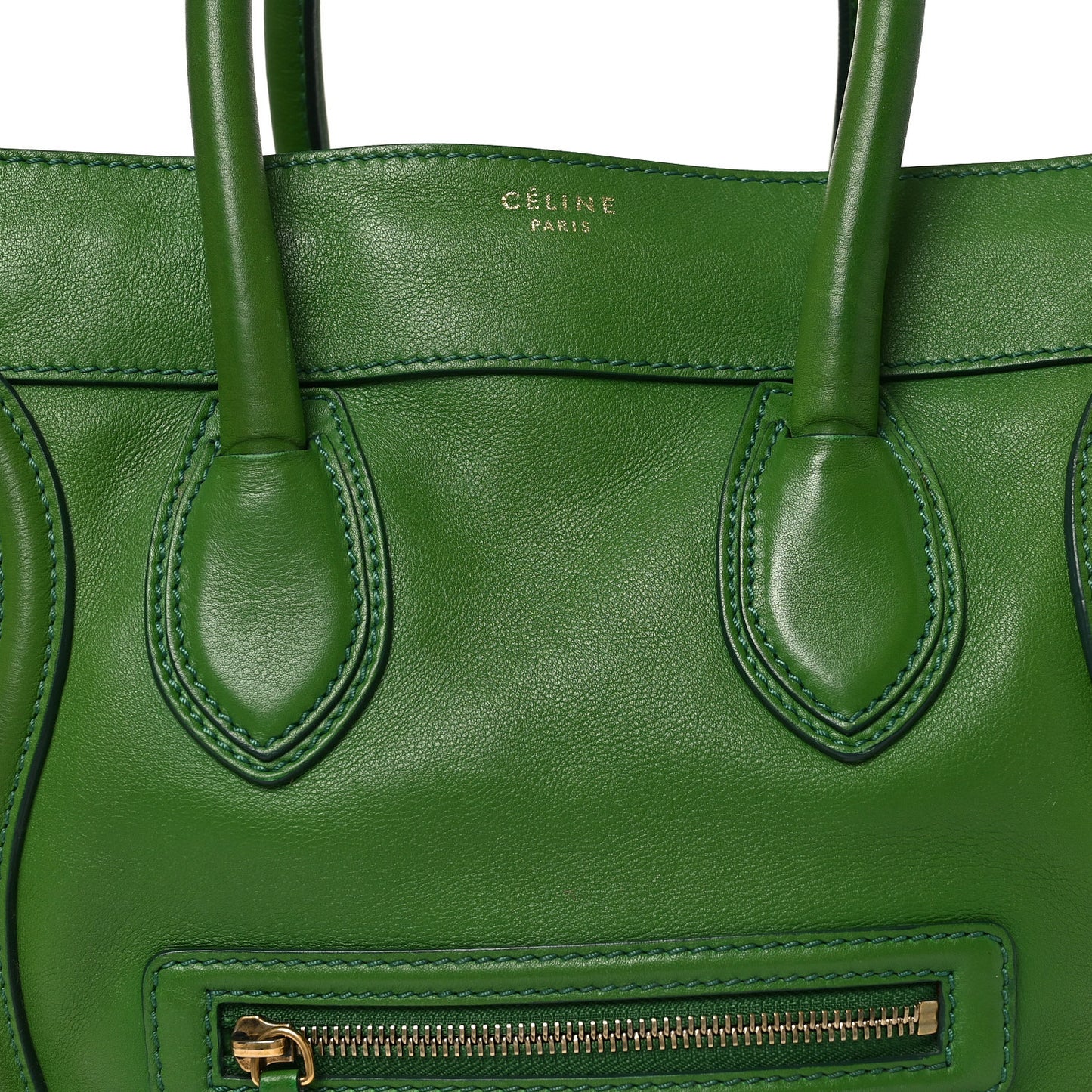Smooth Calfskin Mini Luggage Green