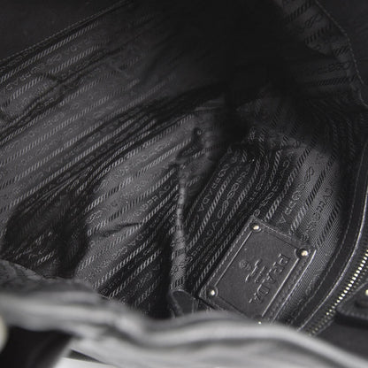 Prada Calfskin Leather Hobo Bag Nero Black 7 of 10