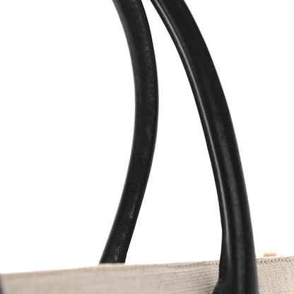 Saint Laurent Linen Calfskin Rive Gauche Tote Optic White 10 of 11