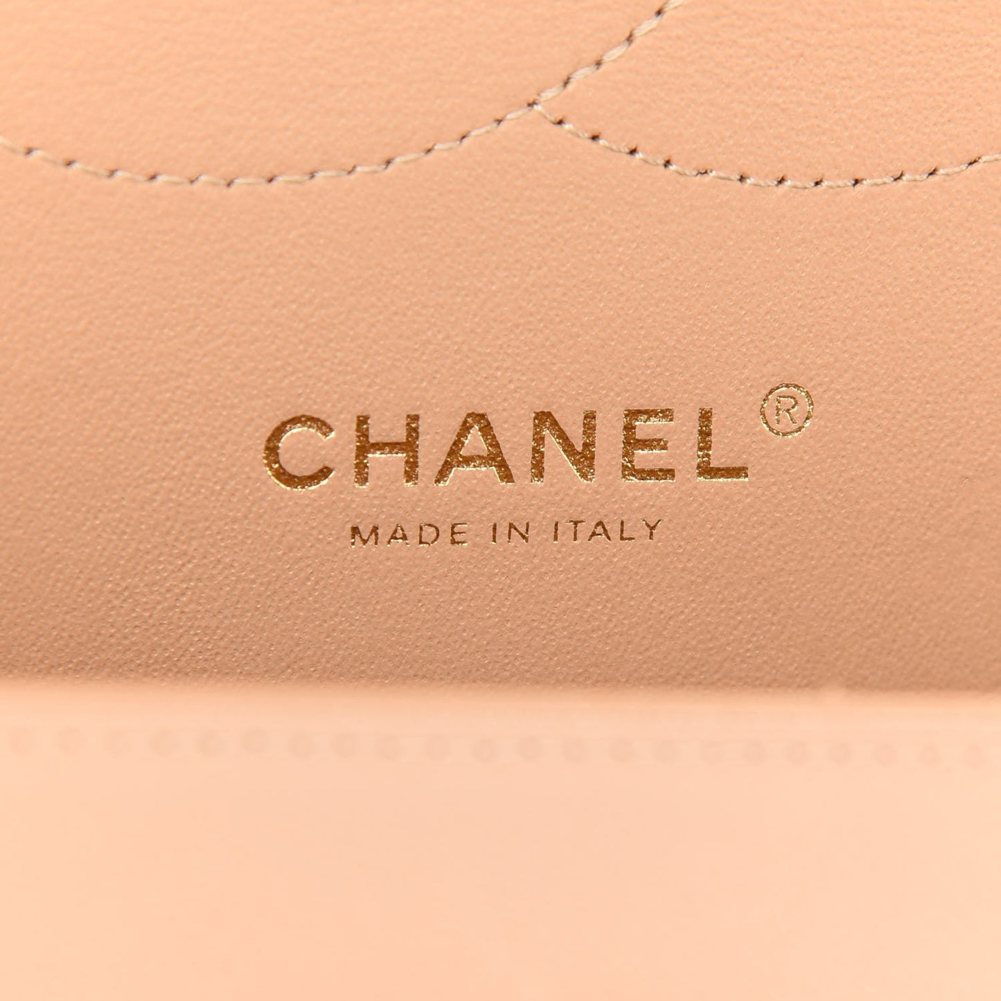 Caviar Quilted Jumbo Double Flap Beige