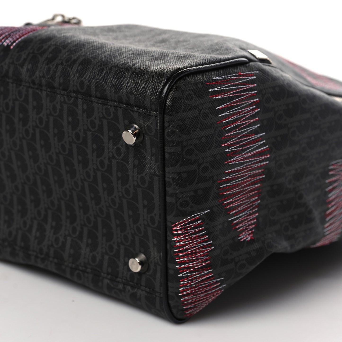 HOMME Coated Canvas Darklight Stitched Sling Backpack Black