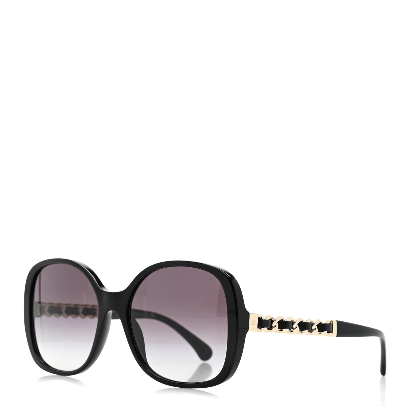Acetate Chain Sunglasses 5470-Q-A Black