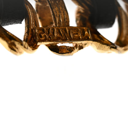 Chanel Lambskin Chain CC Cuff Black Gold 4 of 4