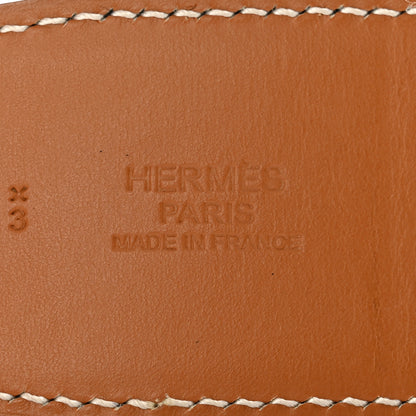 Hermes Box Chamonix 32mm H Belt 80 32 Black Gold 8 of 11