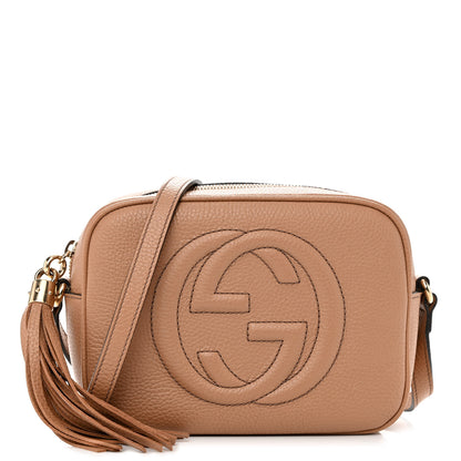 Gucci Pebbled Calfskin Small Soho Disco Bag Camelia 1 of 12