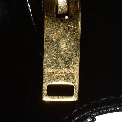 Saint Laurent Grain De Poudre Matelasse Chevron Monogram Shopping Bag Black 18 of 36
