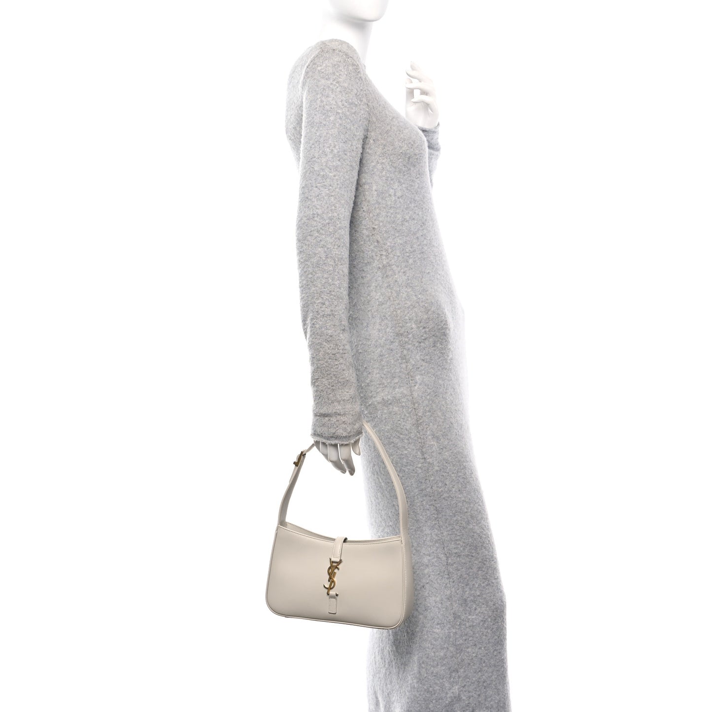 Smooth Calfskin Le 5 A 7 Hobo Blanc Vintage