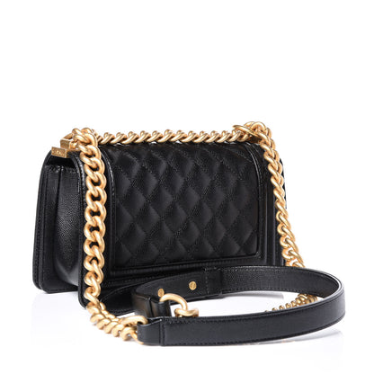 Chanel Caviar Quilted Small Boy Flap Black 2 of 12