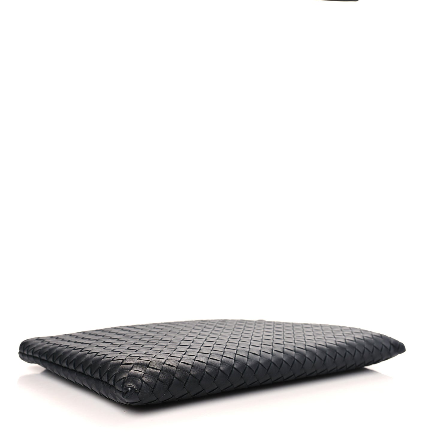 Nappa Intrecciato Medium Zip Pouch Black