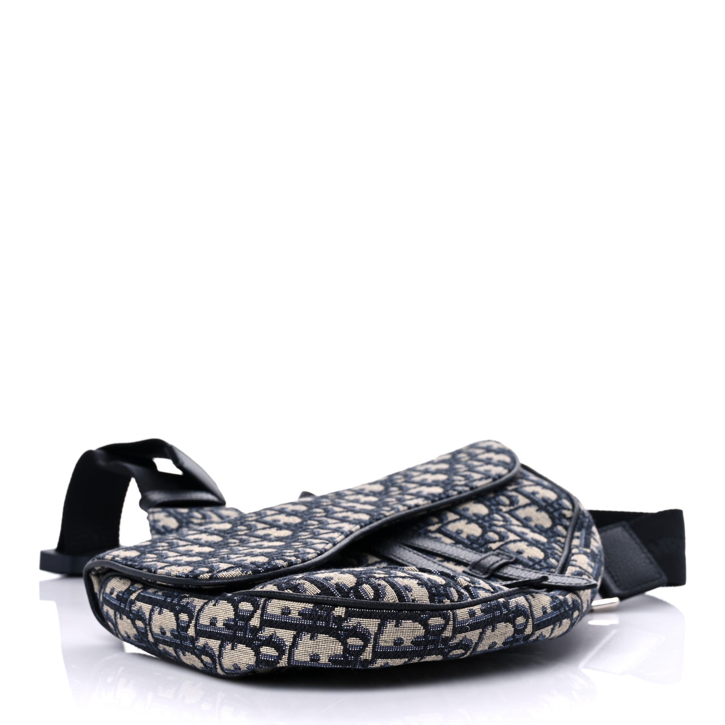 Oblique Mens Saddle Bag Blue