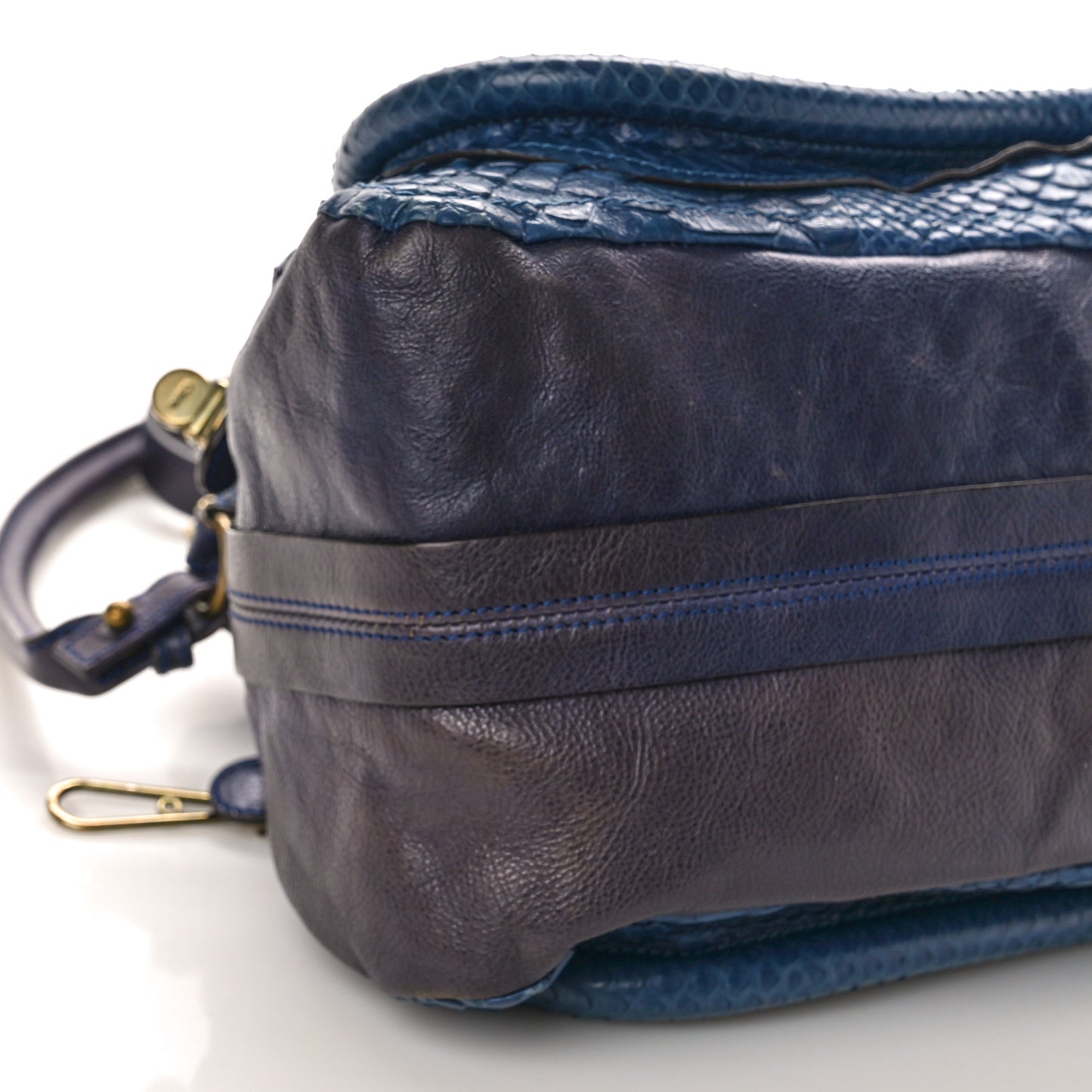 Snakeskin Medium Paraty Navy