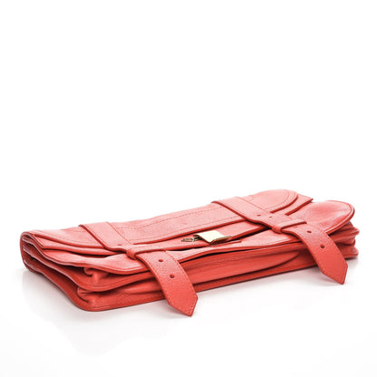 Proenza Schouler Lambskin PS1 Pochette Clutch Deep Coral 4 of 8