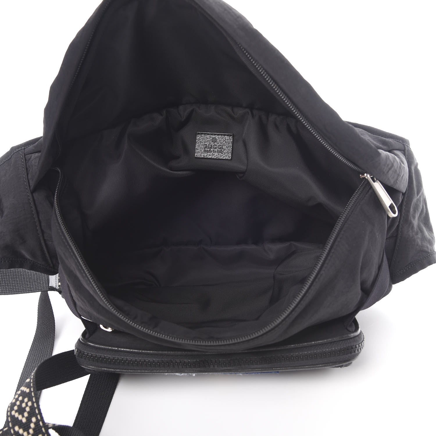 Gucci Nylon 80s Logo Patch Belt Bag Black 5 of 11