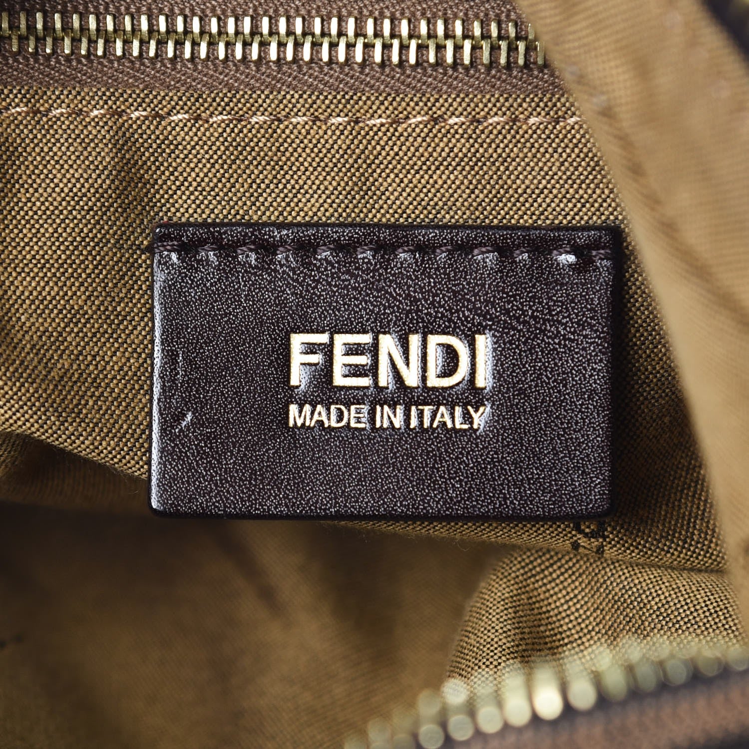 Fendi Zucca Small Chef Chain Hobo Tobacco 6 of 7