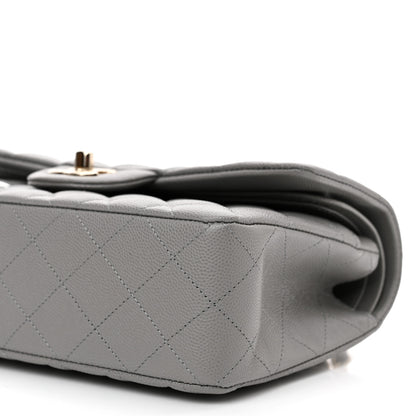Chanel Caviar Quilted Small Double Flap Grey 9 of 10
