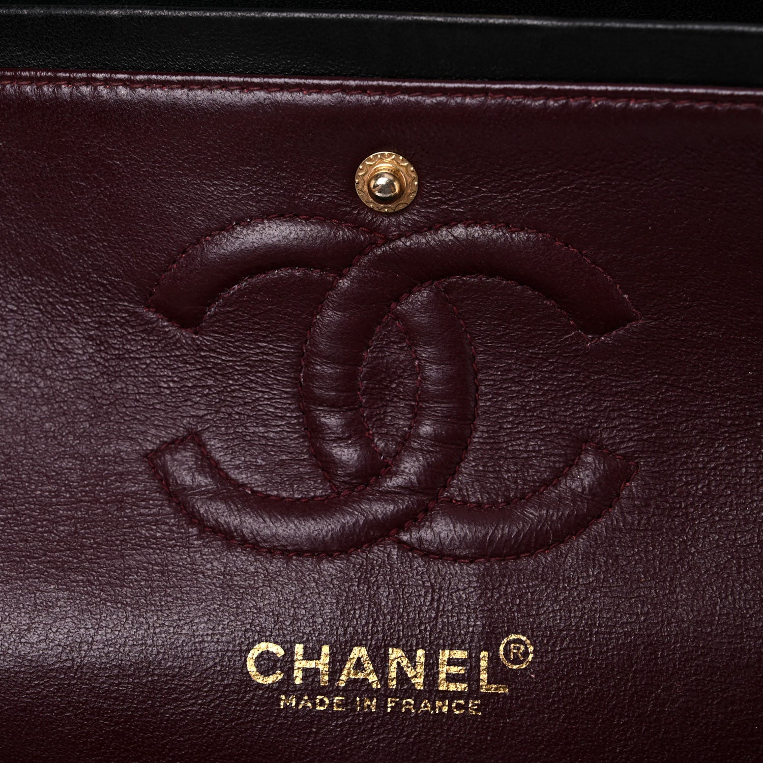 Chanel Lambskin Quilted Medium Double Flap Black 12 of 22