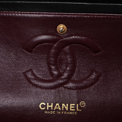Chanel Lambskin Quilted Medium Double Flap Black 12 of 22