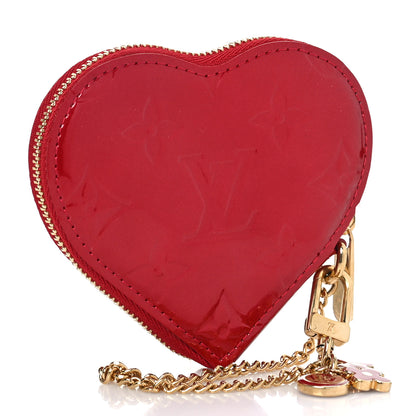Louis Vuitton Vernis Coeur Heart Coin Purse Pomme D'Amour 3 of 7