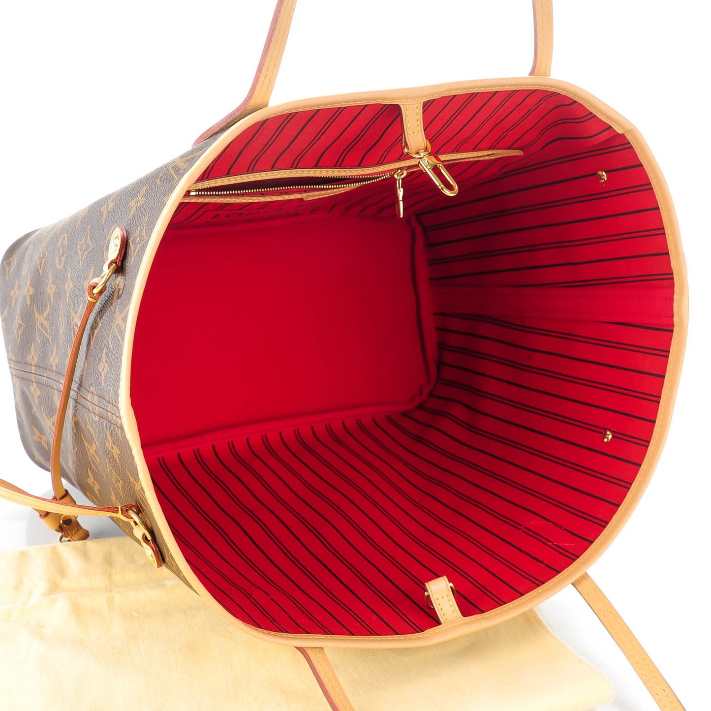 Monogram Neverfull MM Cherry