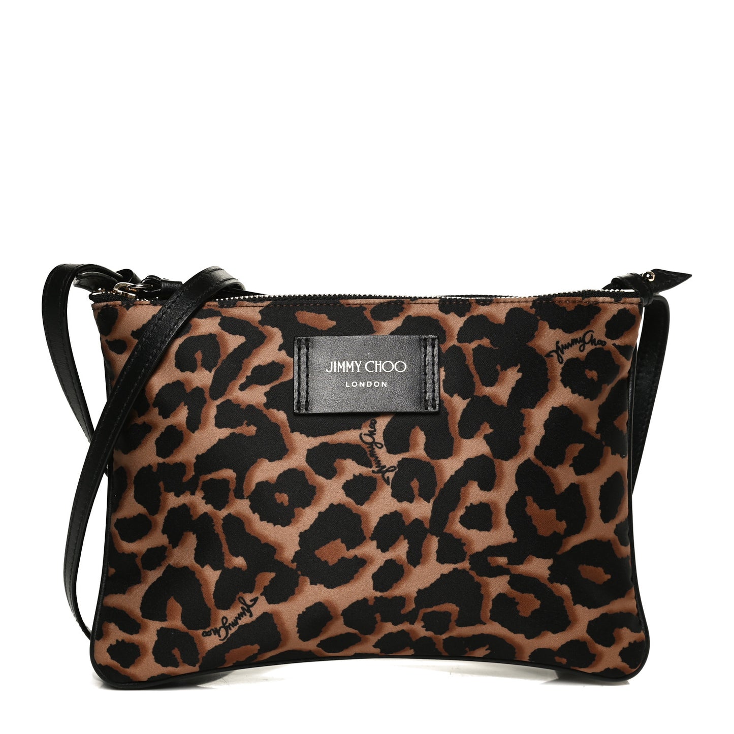 Nylon Leopard Candice Crossbody Bag