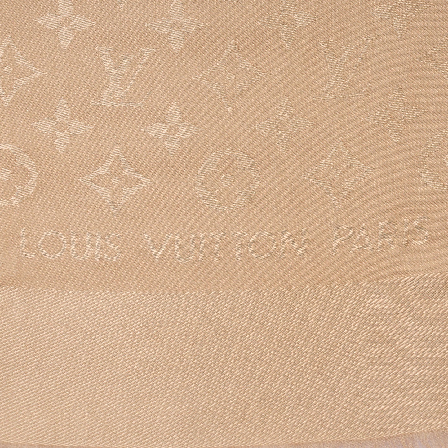 Silk Wool Monogram Shawl