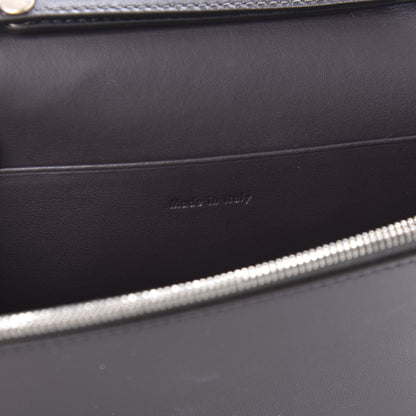 Celine Smooth Lambskin Frame Evening Chain Clutch Liquorice Antique Rose 8 of 9