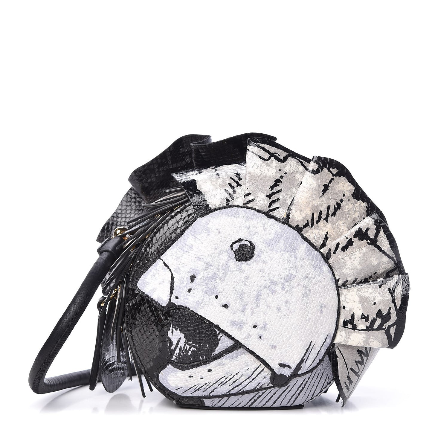 Snakeskin Pallas Helmet Bag Black