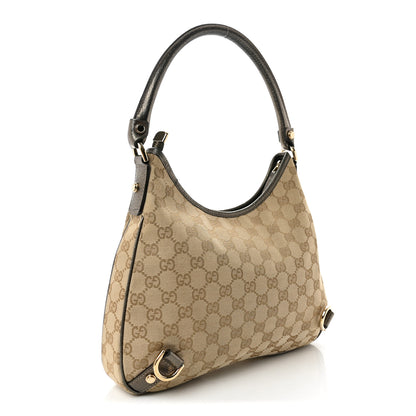 Gucci Monogram Medium Abbey D Ring Hobo Gold 3 of 11