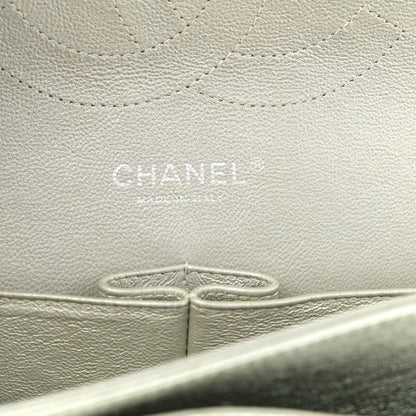 Chanel Metallic Lambskin Quilted Jumbo Double Flap Green 6 of 12