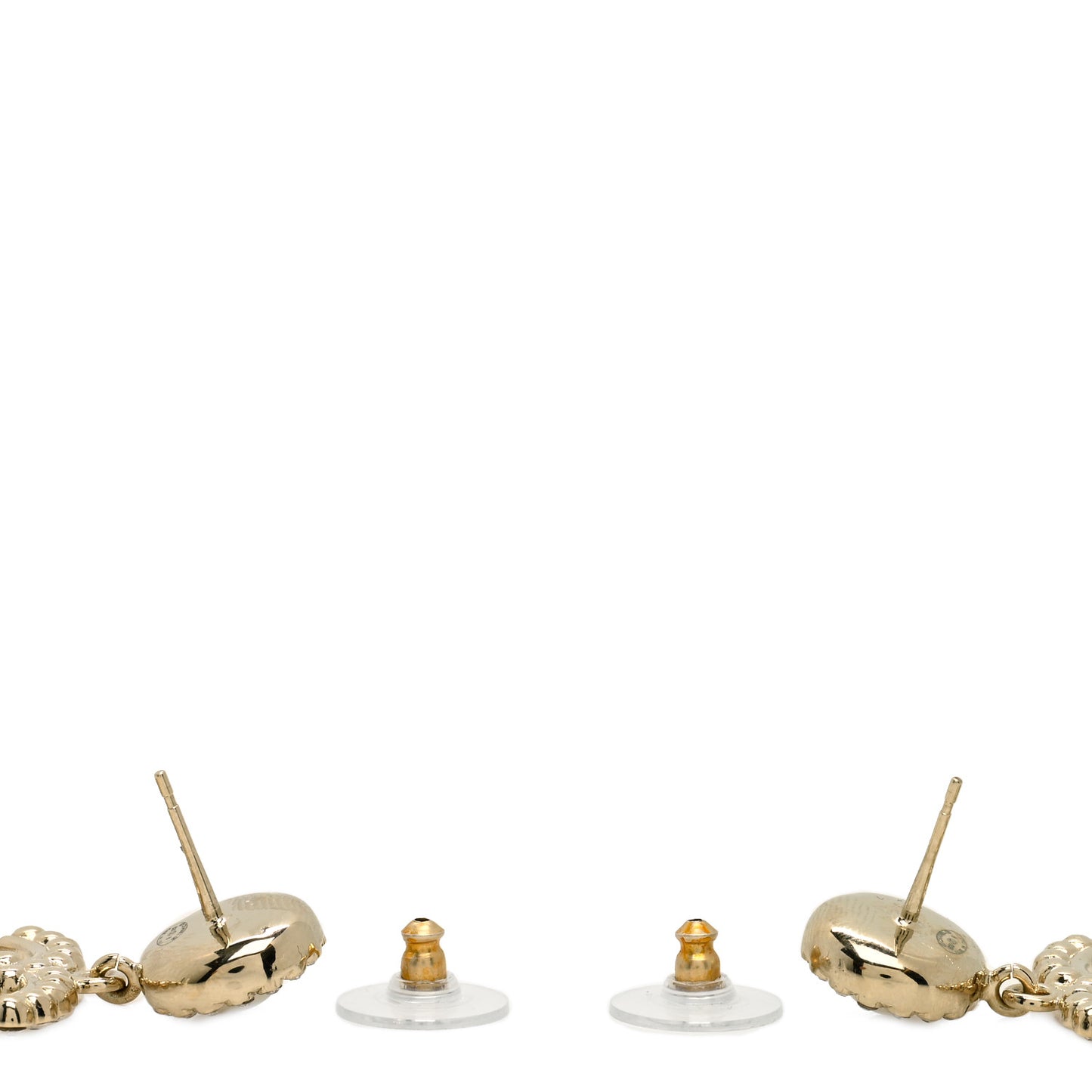 Crystal Pearl Bow-tiful CC Drop Earrings Gold