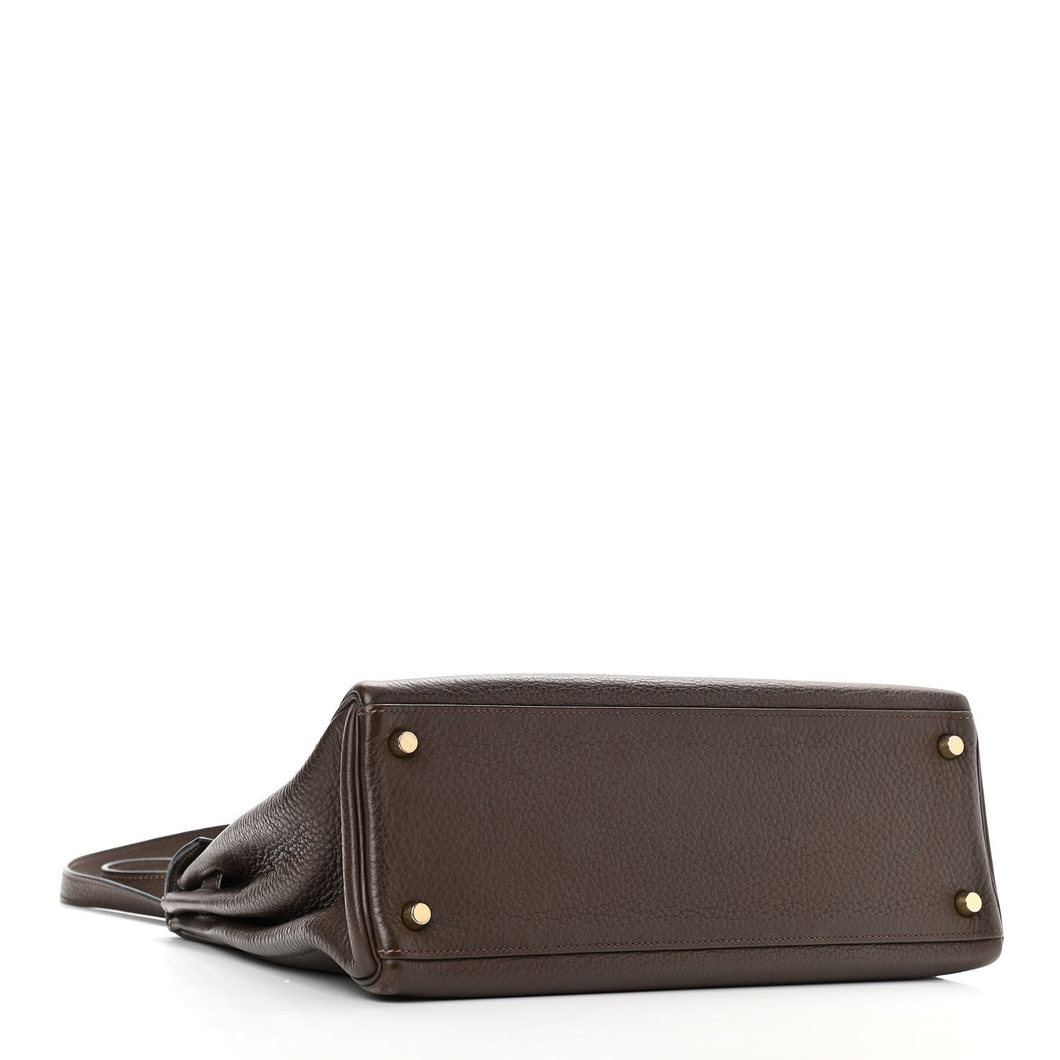 Hermes Taurillon Clemence Kelly Retourne 32 Chocolate 4 of 16