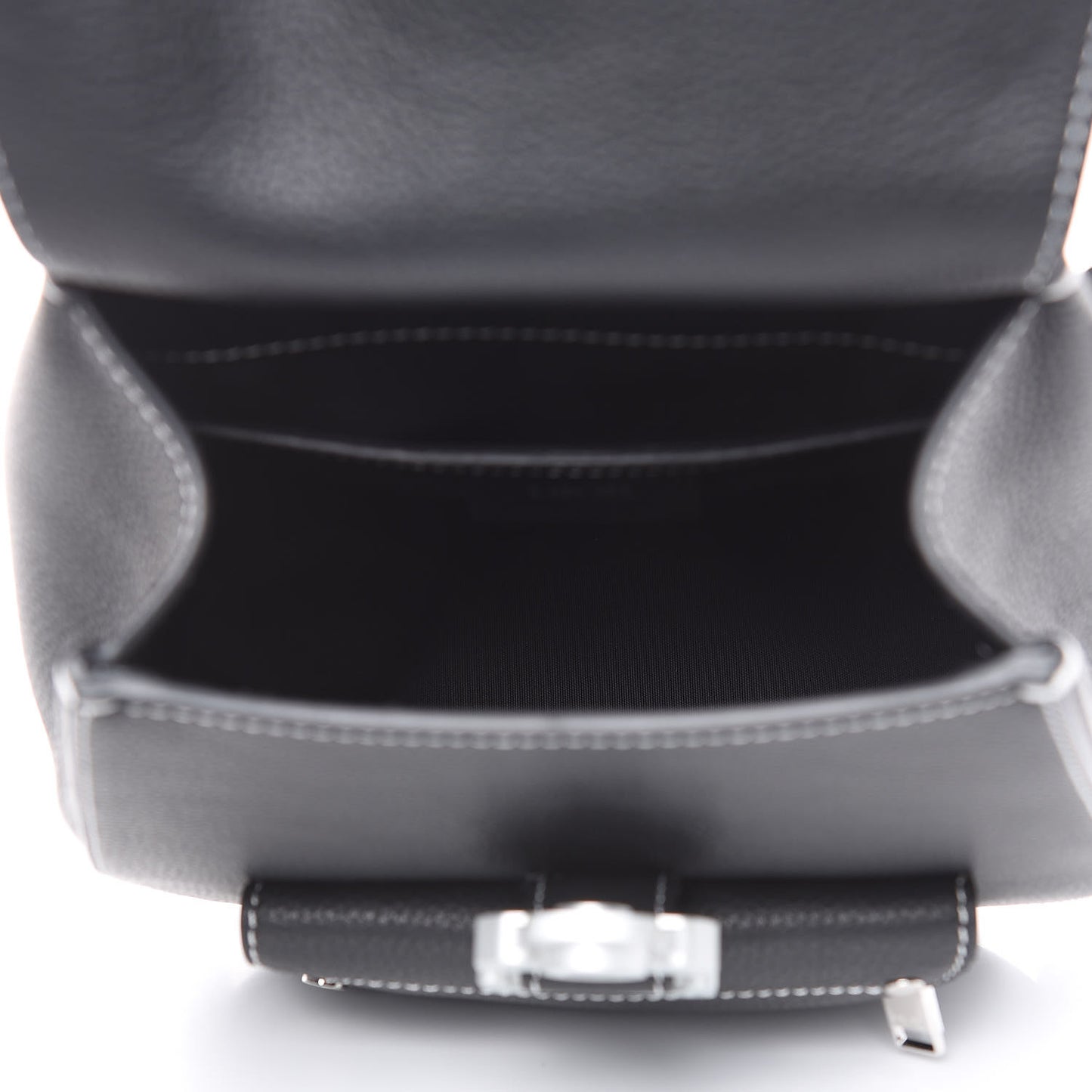 Calfskin Saddle Backpack Black