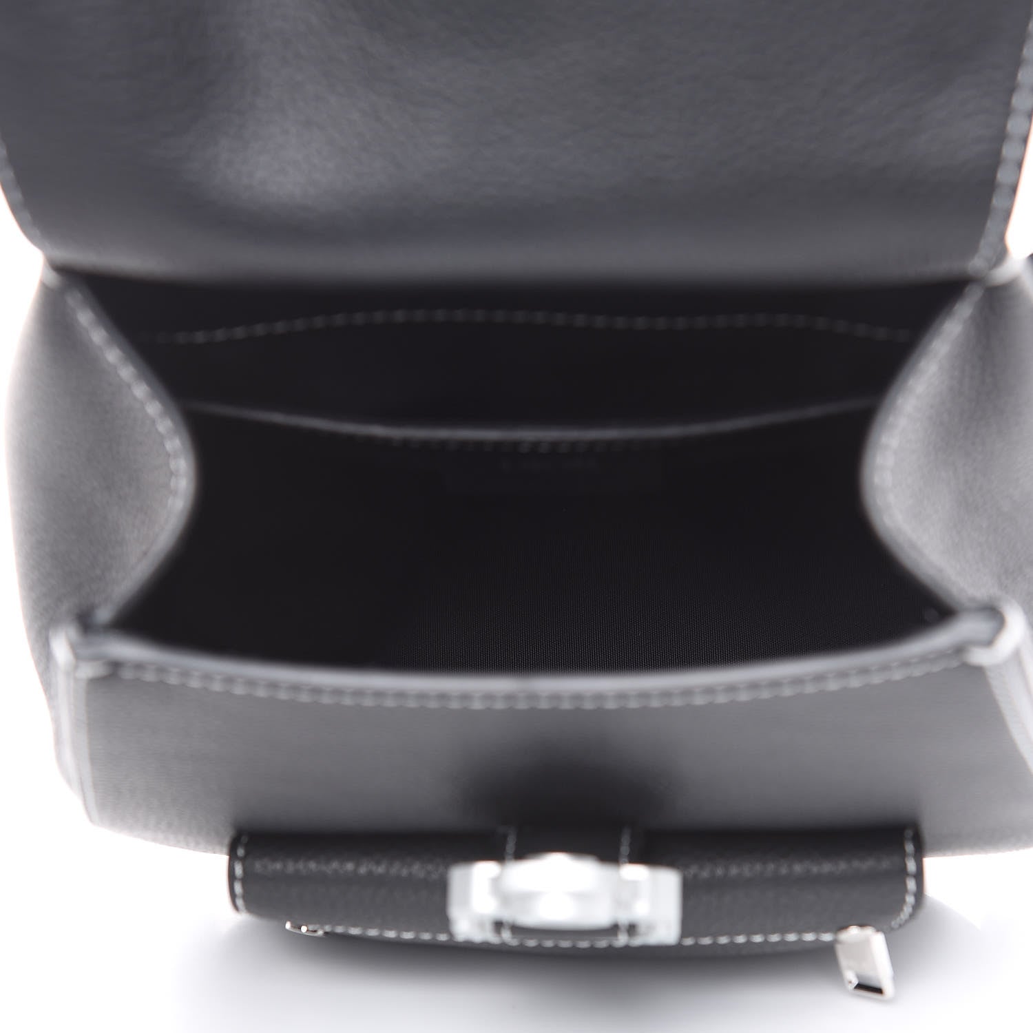 Christian Dior Calfskin Saddle Backpack Black 6 of 10