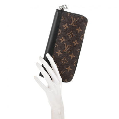 Louis Vuitton Monogram Macassar Vertical Zippy Wallet 2 of 7