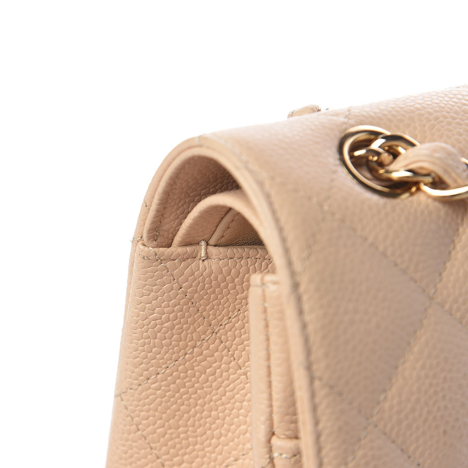 Chanel Caviar Quilted Jumbo Double Flap Beige Clair 8 of 16