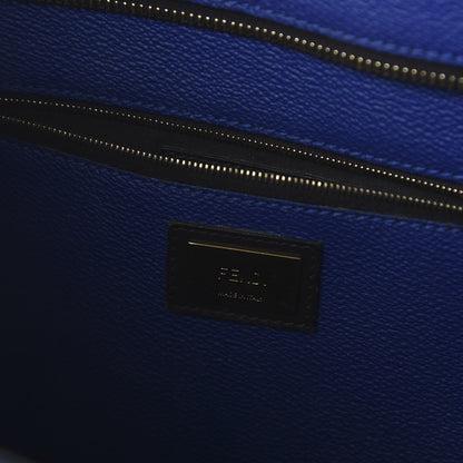 Fendi Ombre Zucca Spalmati Medium Roll Tote Tobacco Turquoise 7 of 8