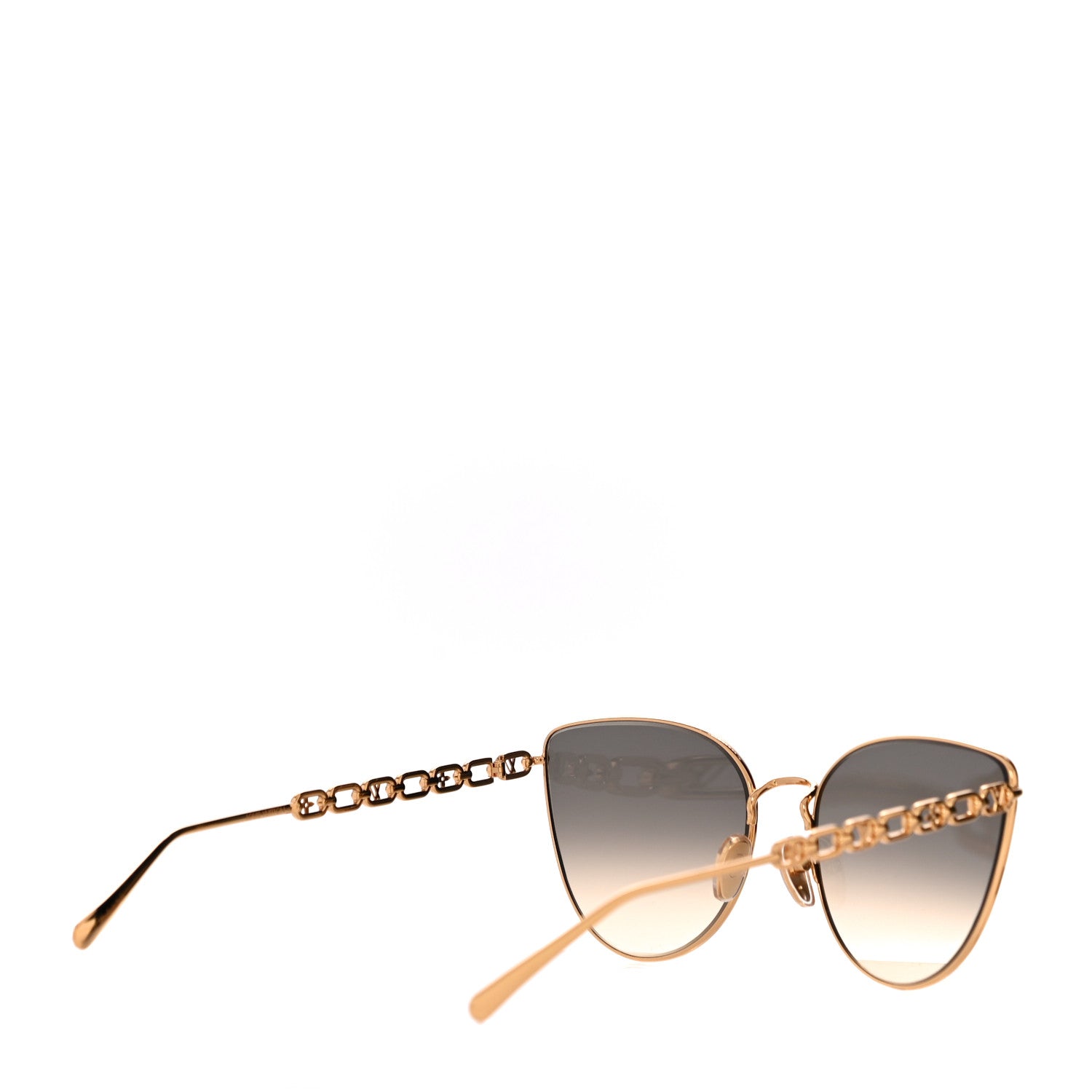 Louis Vuitton My LV Chain Cat Eye Sunglasses Z1521W Gold 3 of 8