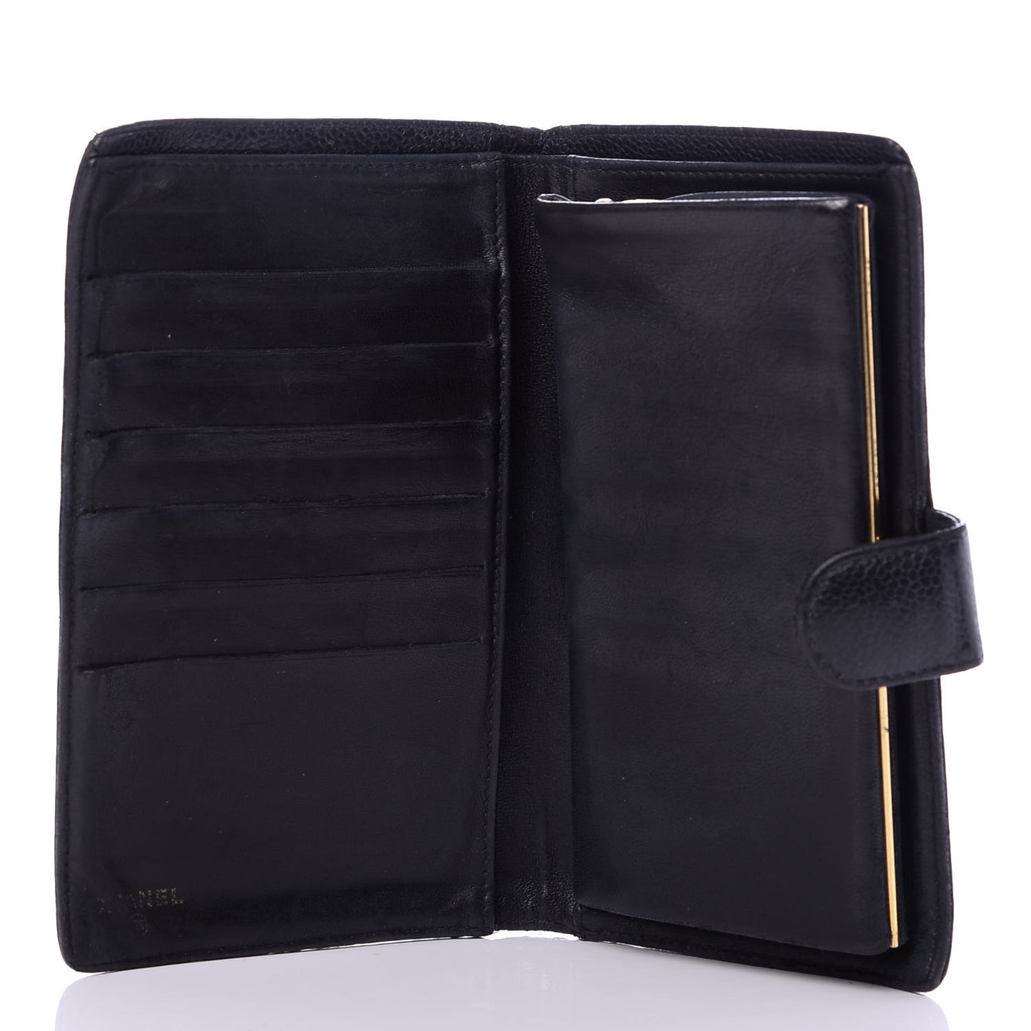 Caviar Timeless CC French Wallet Black