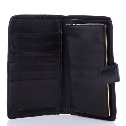 Chanel Caviar Timeless CC French Wallet Black 5 of 9