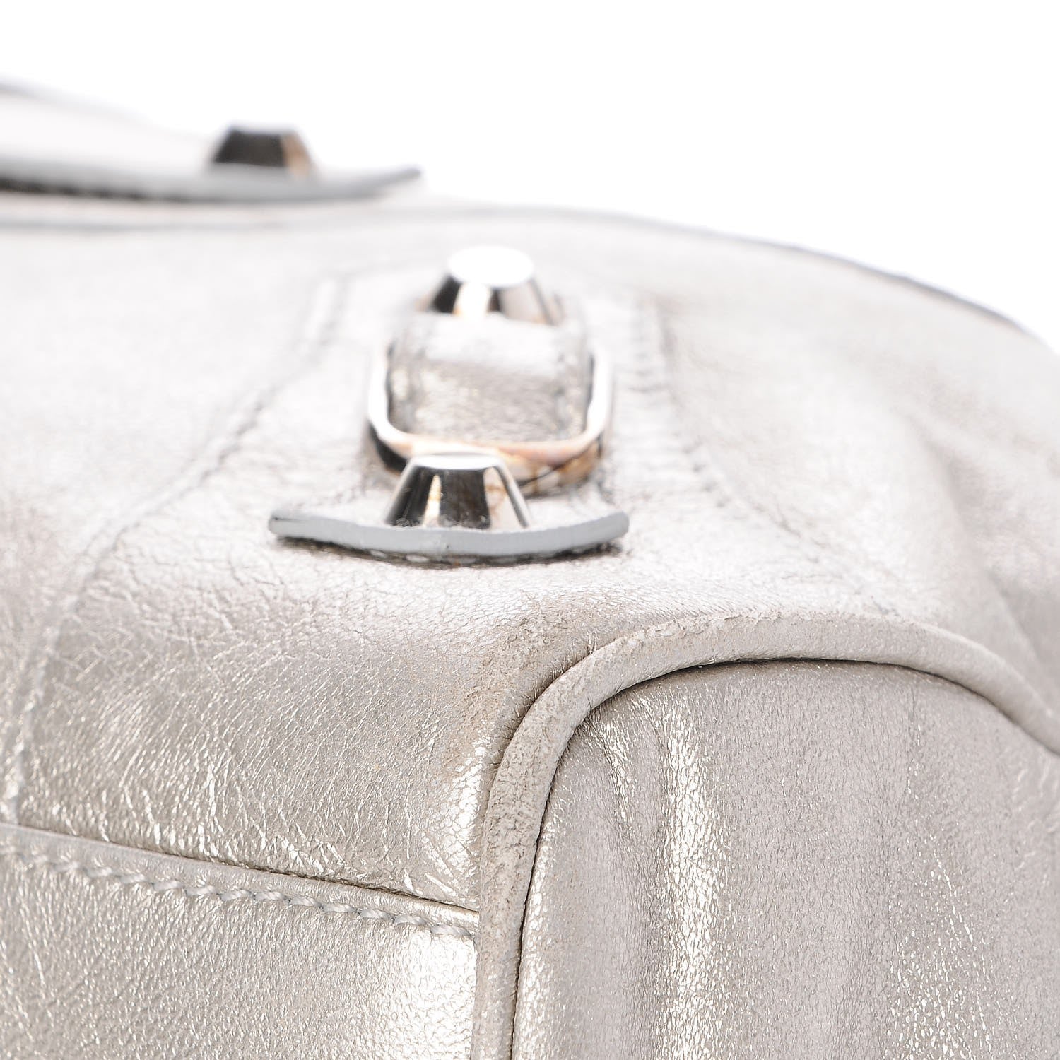 Balenciaga Agneau Classic Hardware Box Bag Silver Hardware 9 of 12