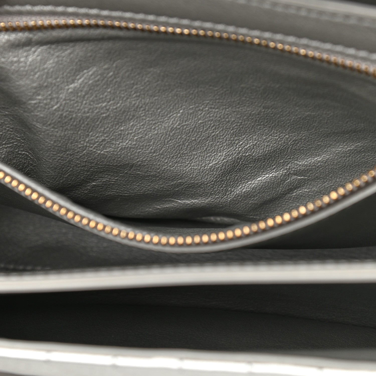 Celine Calfskin Quilted Medium C Bag Silver Black 9 of 9