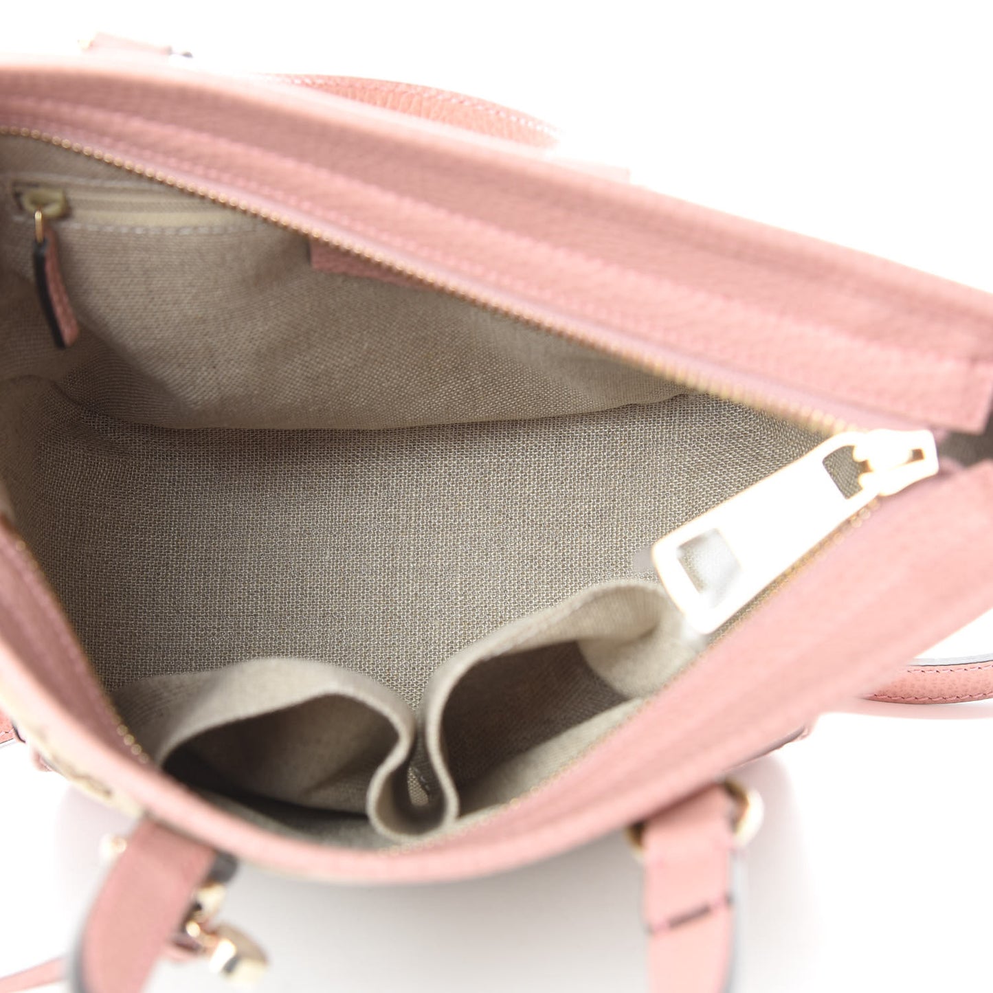 Monogram Small Bree Tote Beige Soft Pink