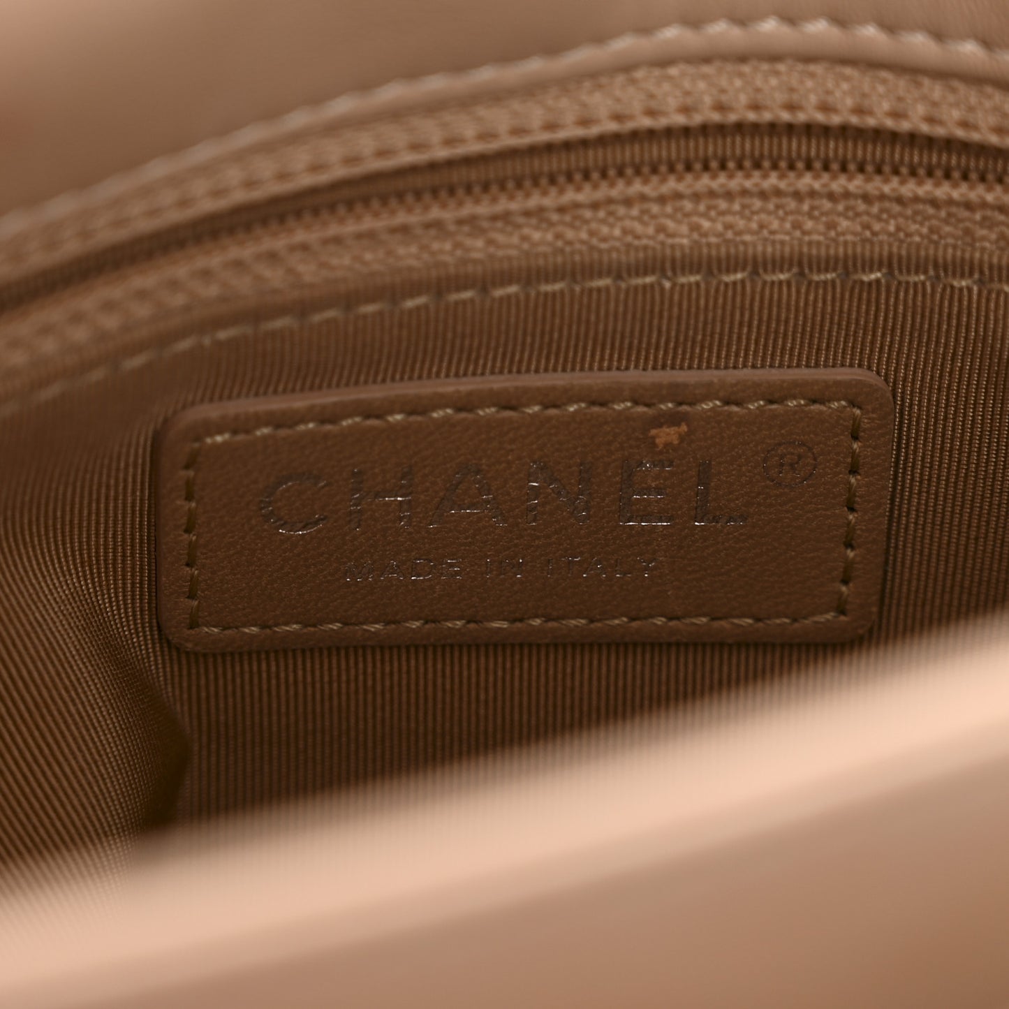Calfskin Small Tramezzo Flap Beige