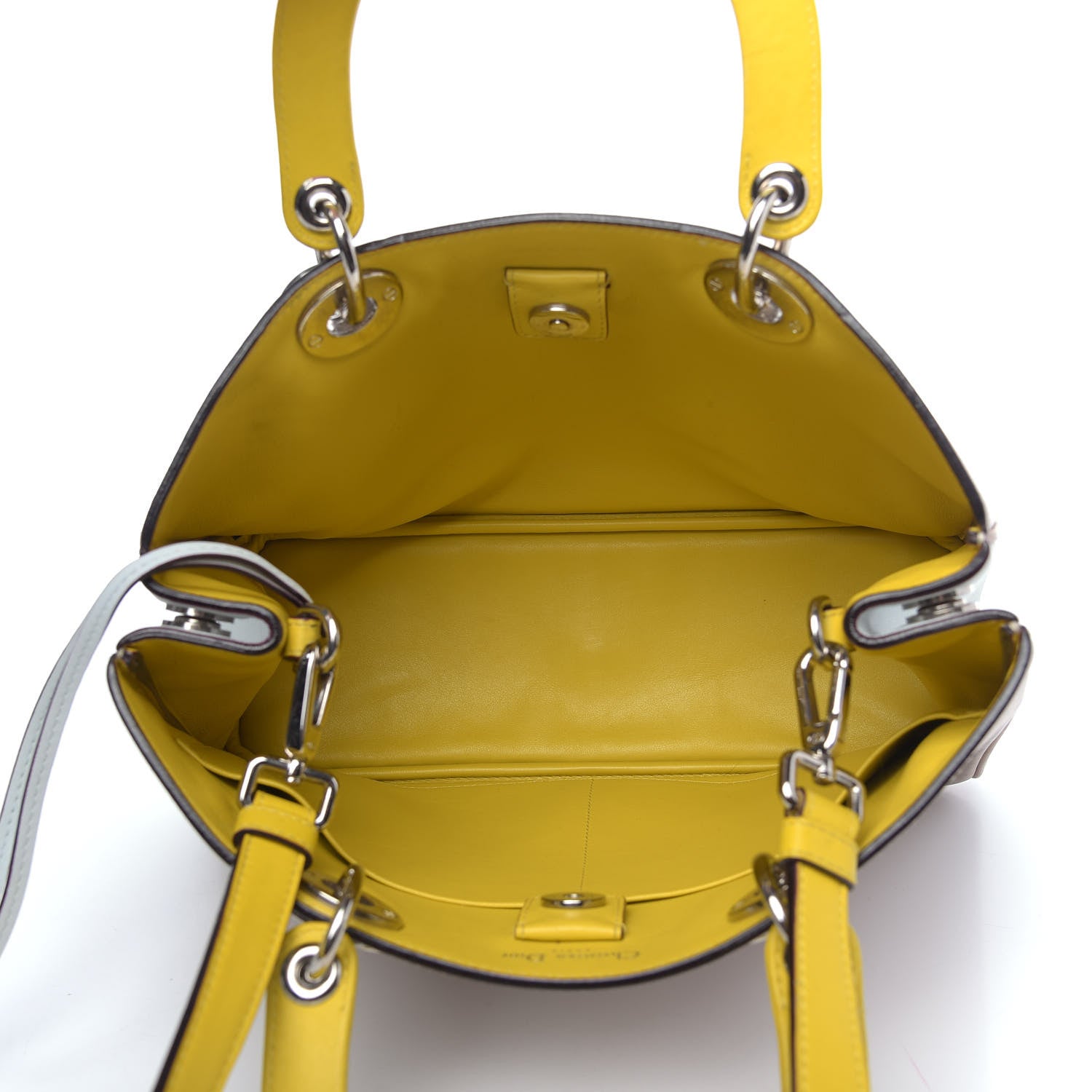 Christian Dior Smooth Calfskin Medium Tri-Color Diorissimo Tote 6 of 16