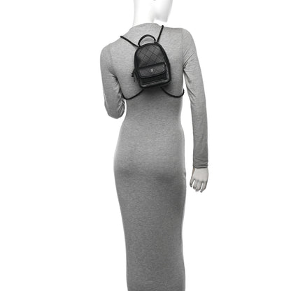 Chanel Lambskin Quilted CC Mini Classic Backpack So Black 2 of 11