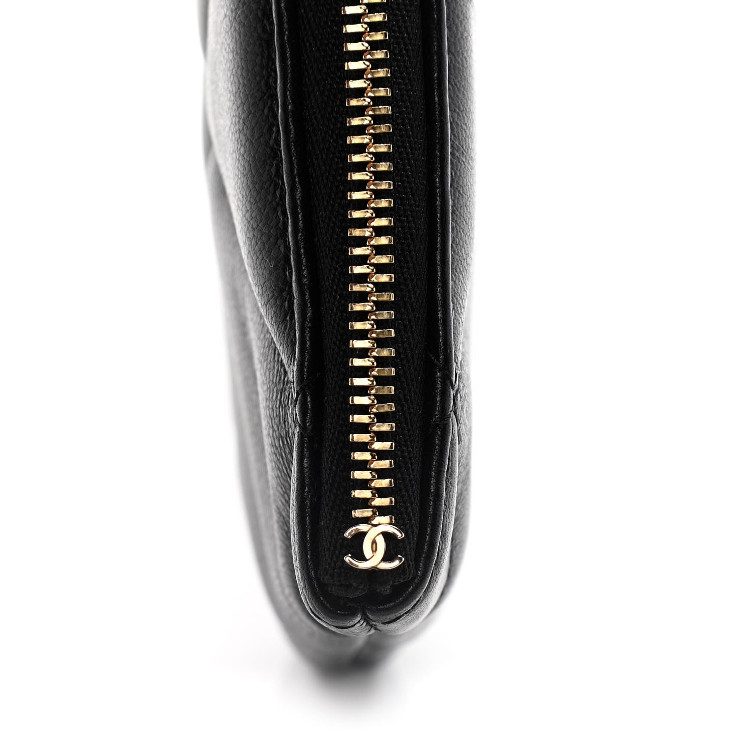 Chanel Shiny Goatskin Quilted Small Chanel 19 Pouch Black 10 of 12